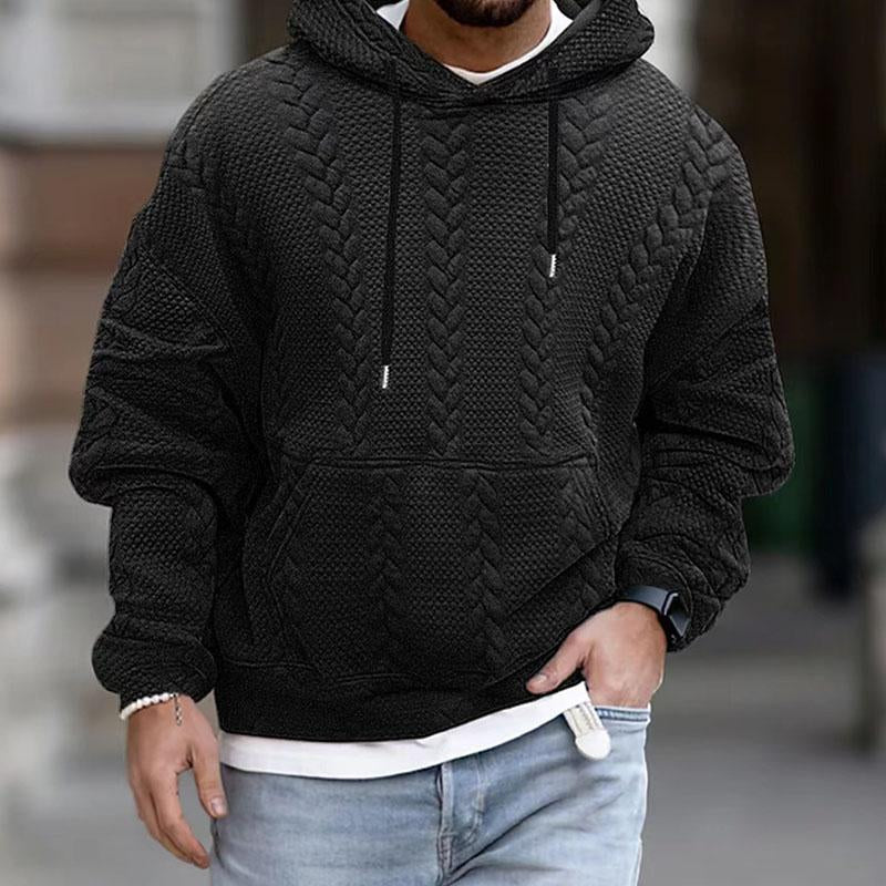 Heren Casual Hoodie met Kangoeroezak en Print 4