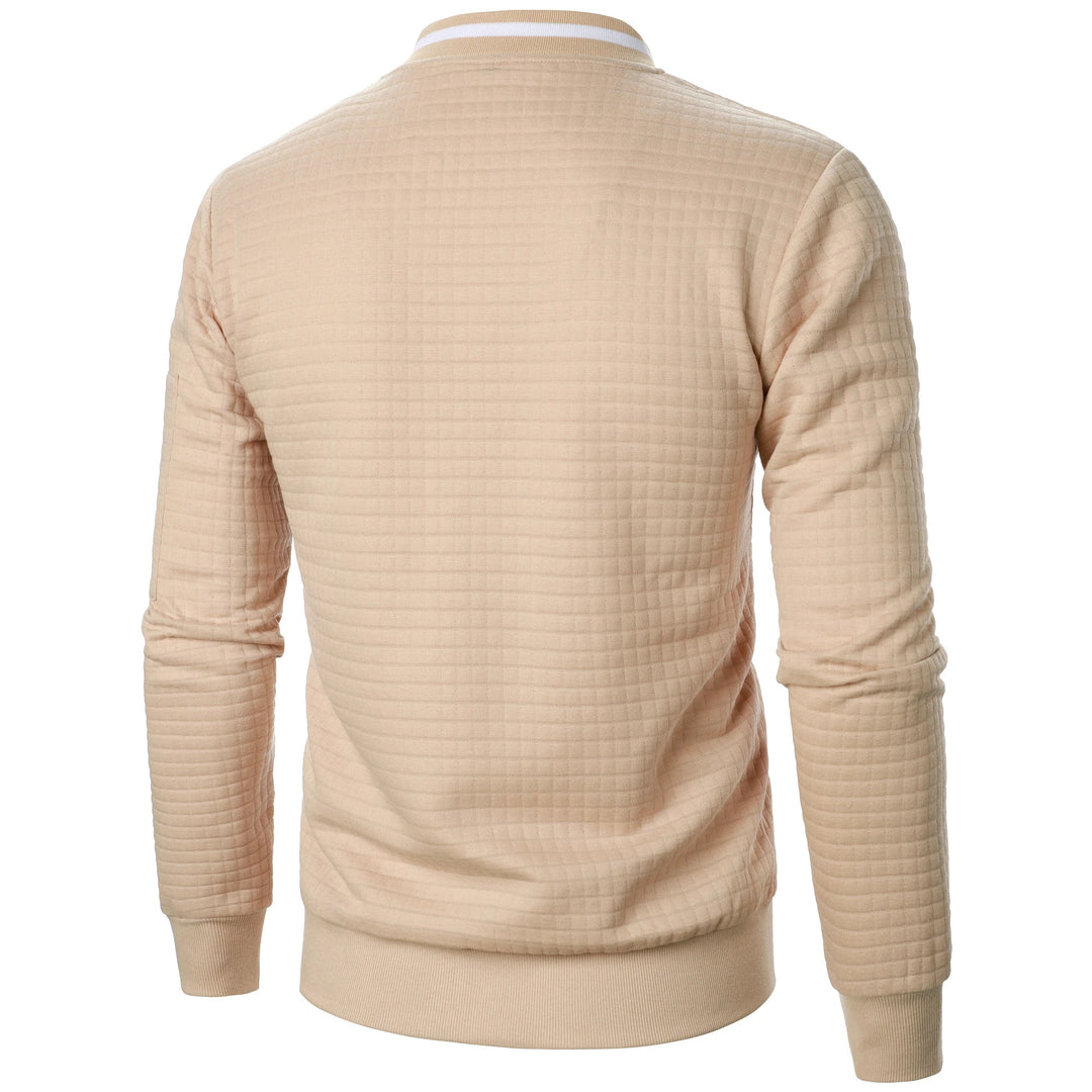 Heren Casual Jack met Staande Kraag en Rits 2