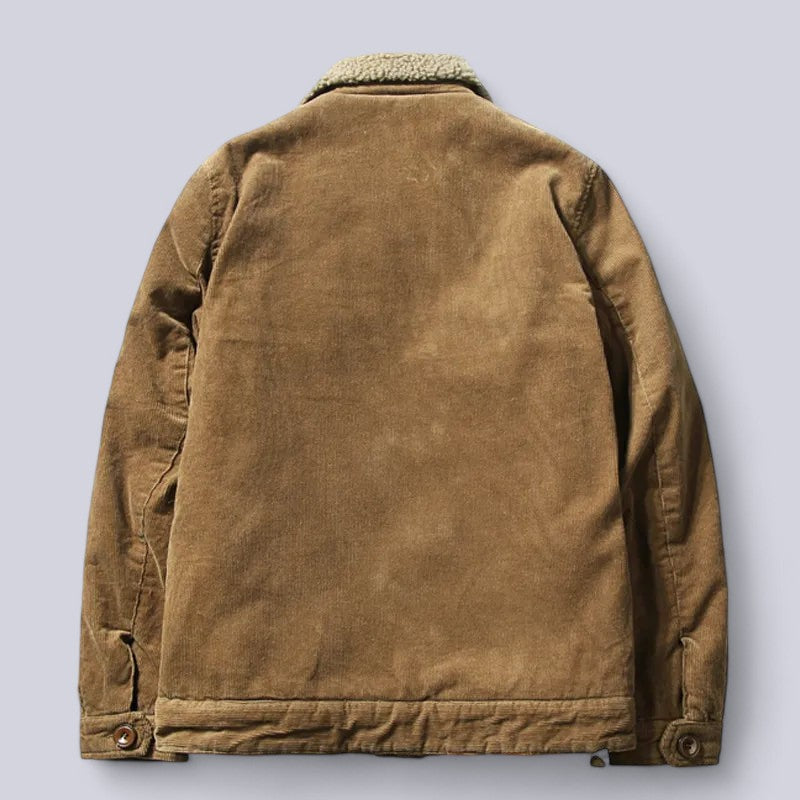 Heren Corduroy Jas met Padded Binnenvoering 2