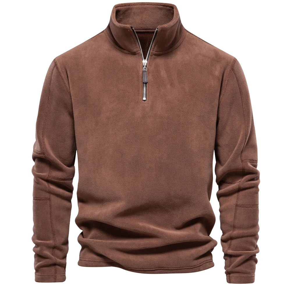 Heren Fleece Jacket Dikke Warme Pullover Met Rits 6