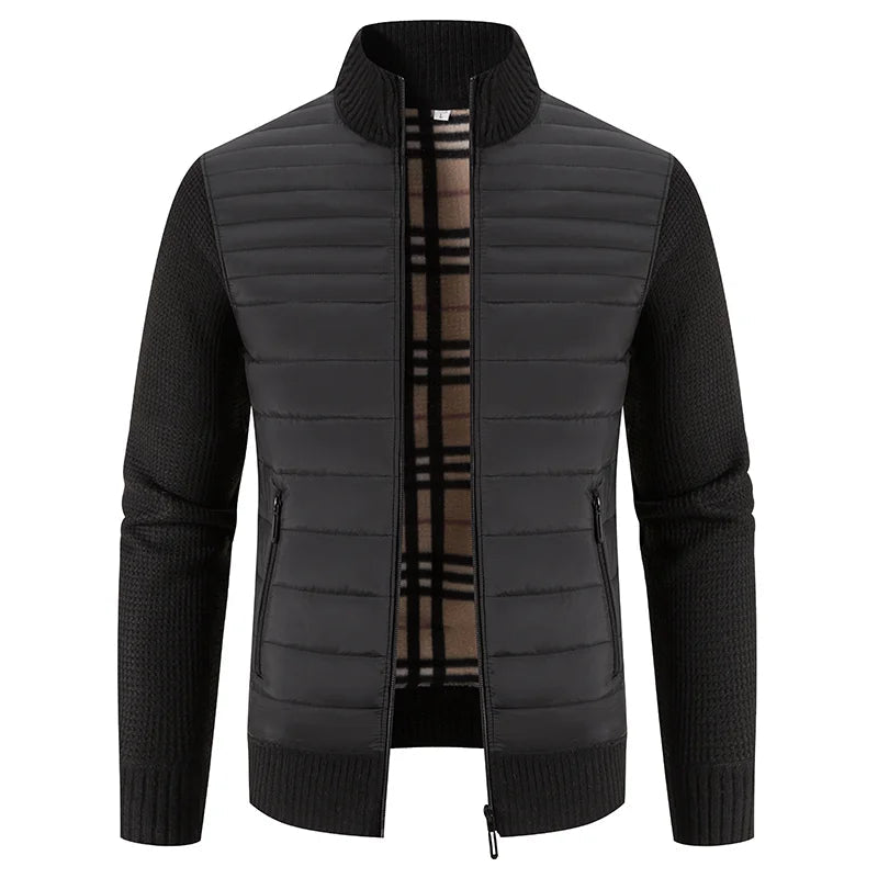 Heren Fleecejacka Kort Modern Design 0