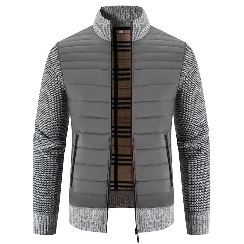 Heren Fleecejacka Kort Modern Design 3