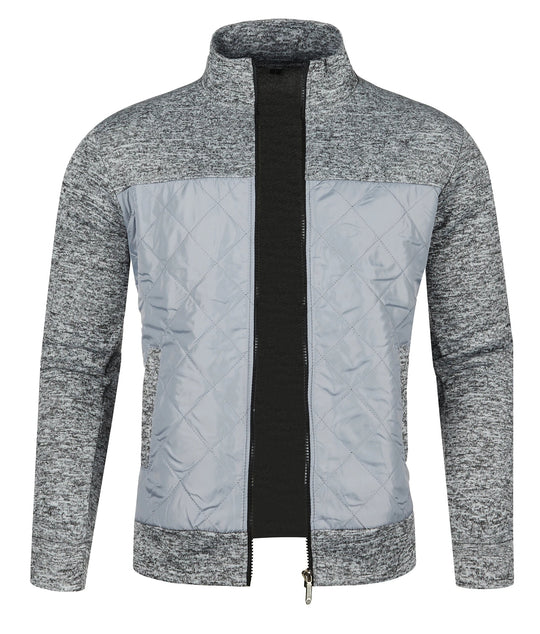 Heren Gebreide Casual Buitenjas met Opstaande Kraag 8
