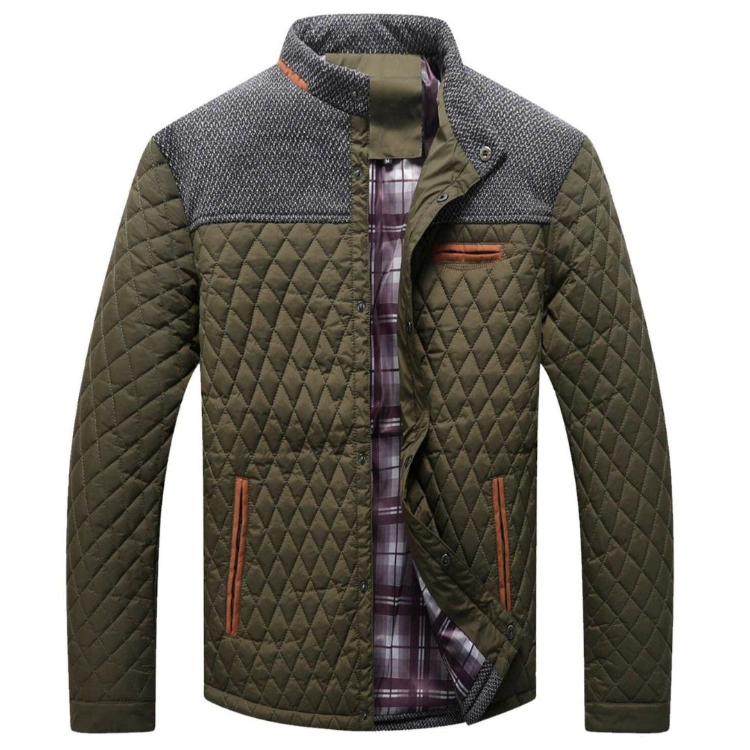 Heren Jacket Urban Stijl Met Gequilte Ontwerp 1