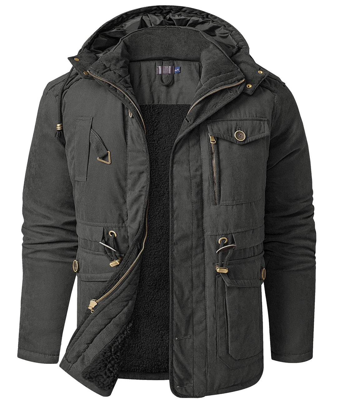 Heren Jas Winter Robuuste Buitenlaag Fleece Binnenvoering 8