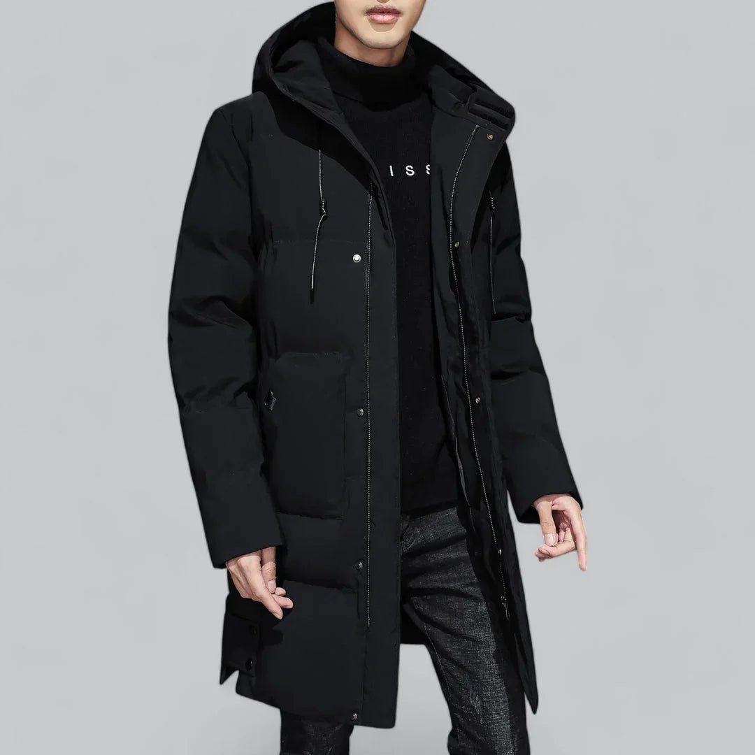 Heren Lange Parka Winterjas Stijlvol 1