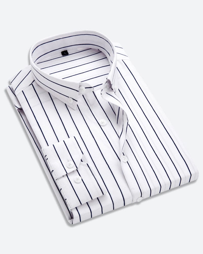 Heren Overhemd Gestreept Casual Stijl 0
