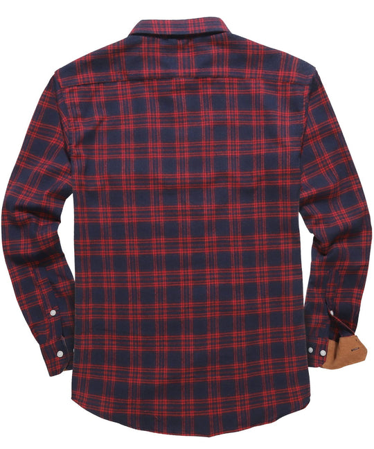 Heren Overhemd Klassiek Ruitpatroon Polyester en Rayon 8