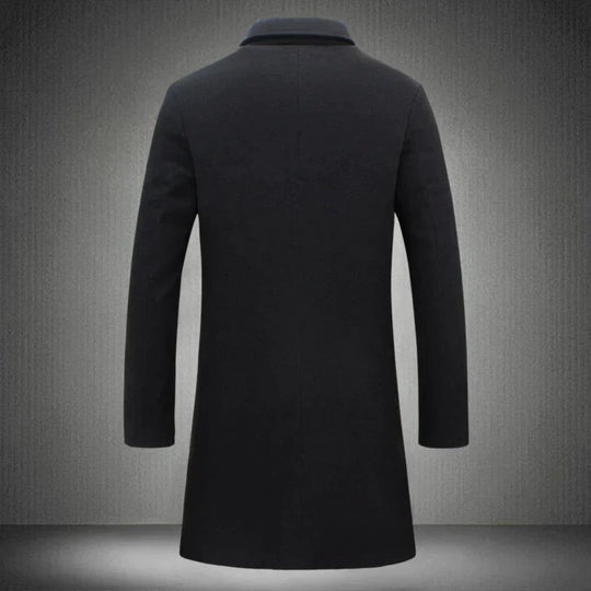 Heren Overjas van Wol met Elegante Stijl 2