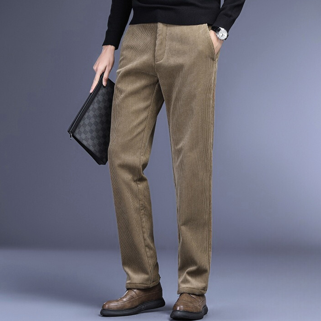 Heren Pantalon Corduroy Vierweg Stretch Katoen 1