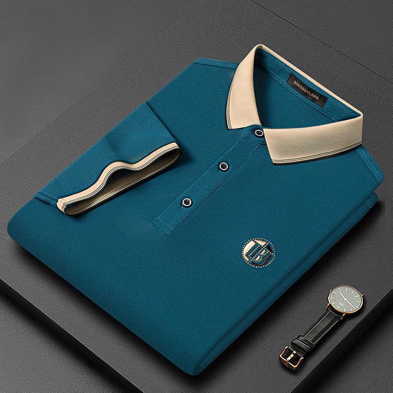 Heren Poloshirt Modern Fit Met Borduursel Casual Chic 2