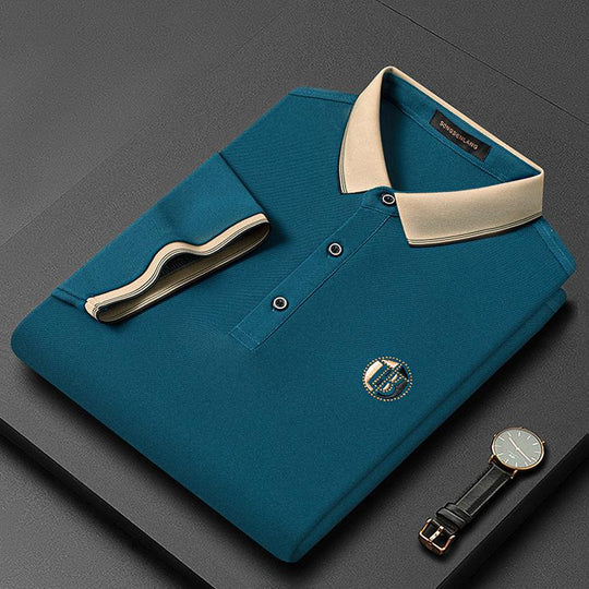 Heren Poloshirt Modern Fit Met Borduursel Casual Chic 2