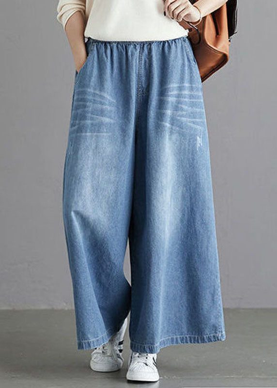Heren Rechte Denim Broek met Normale Zakken 0