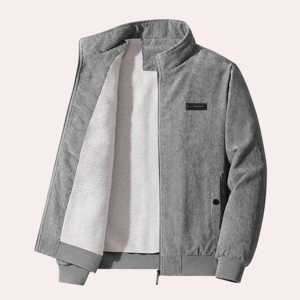 Heren Retro Fløjlsjakke met Tijdsloos Design 6