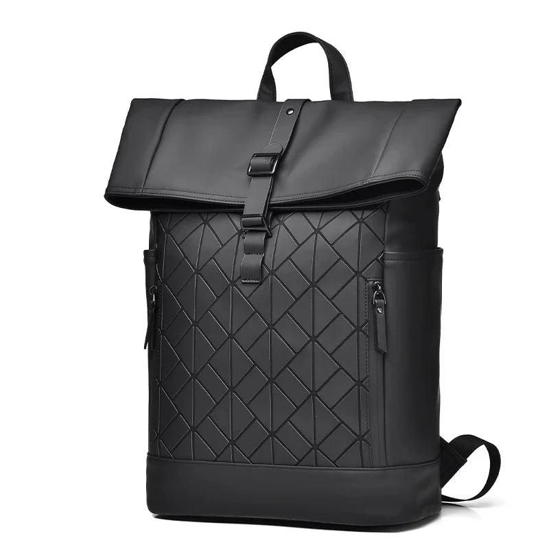 Heren Rugzak Rolltop Stijlvol Met Ruimte Voor Laptop En Persoonlijke Spullen 1