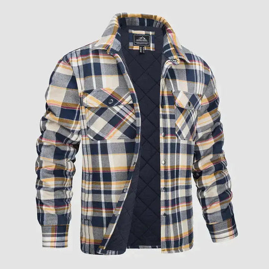 Heren Ruitvormige Langarmige Blazer 0