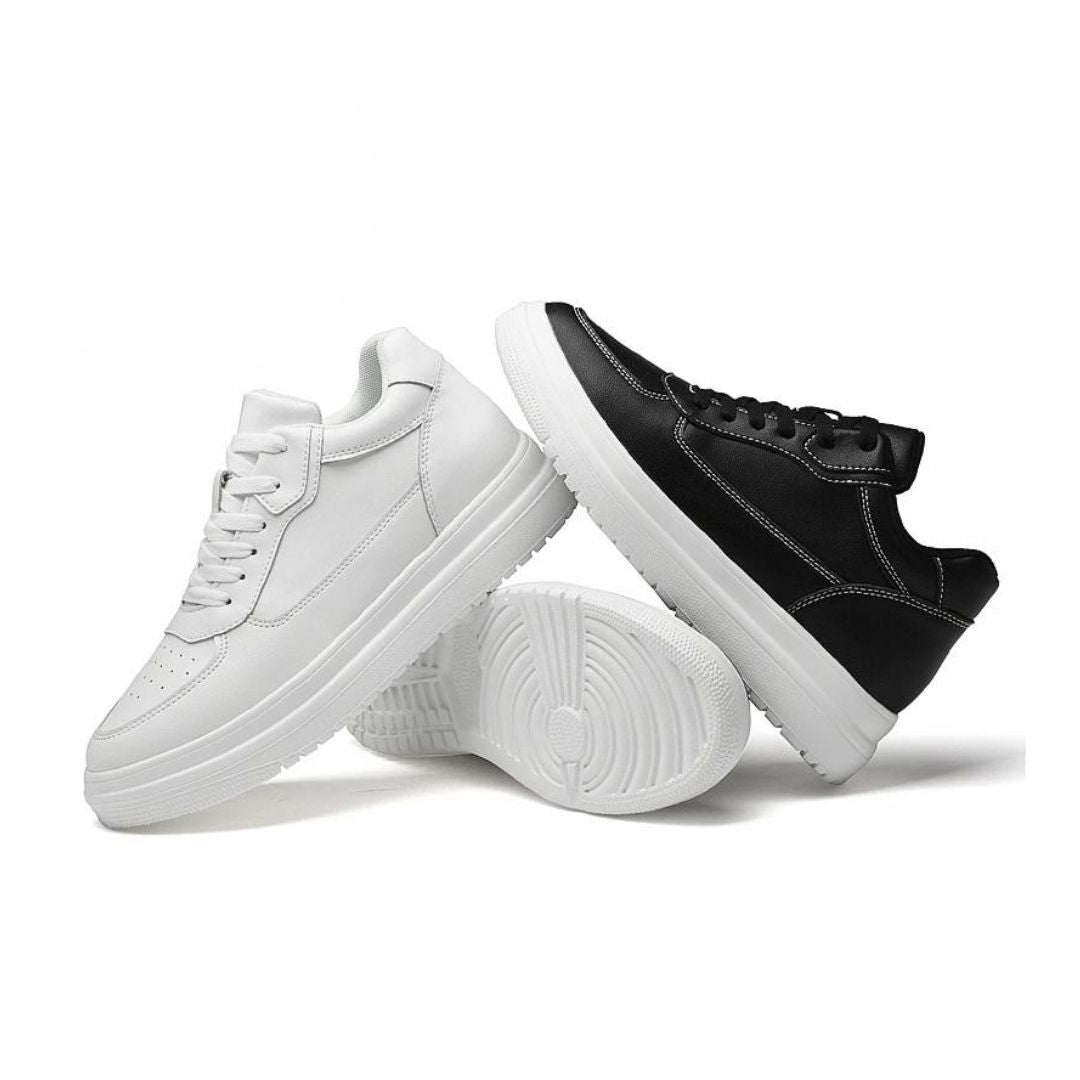 Heren Sneakers Casual Verhoogd PU Leer Minimalistisch 4