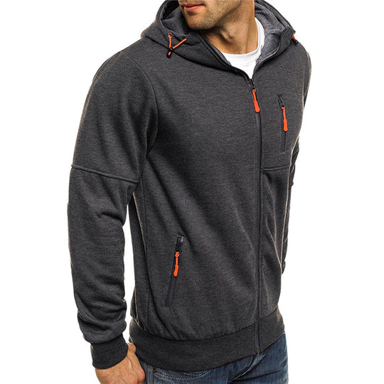 Heren Sweater met Rits en Capuchon 2
