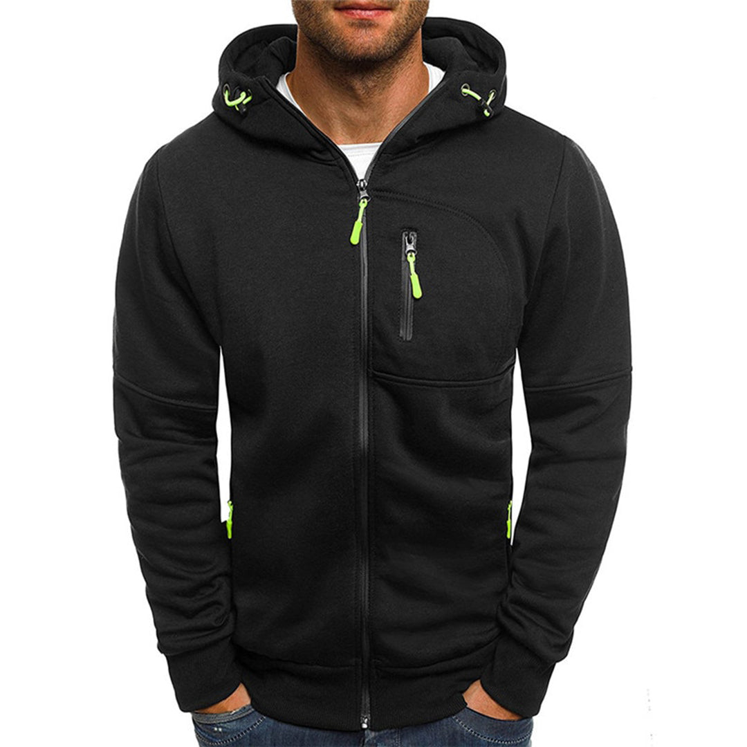 Heren Sweater met Rits en Capuchon 4