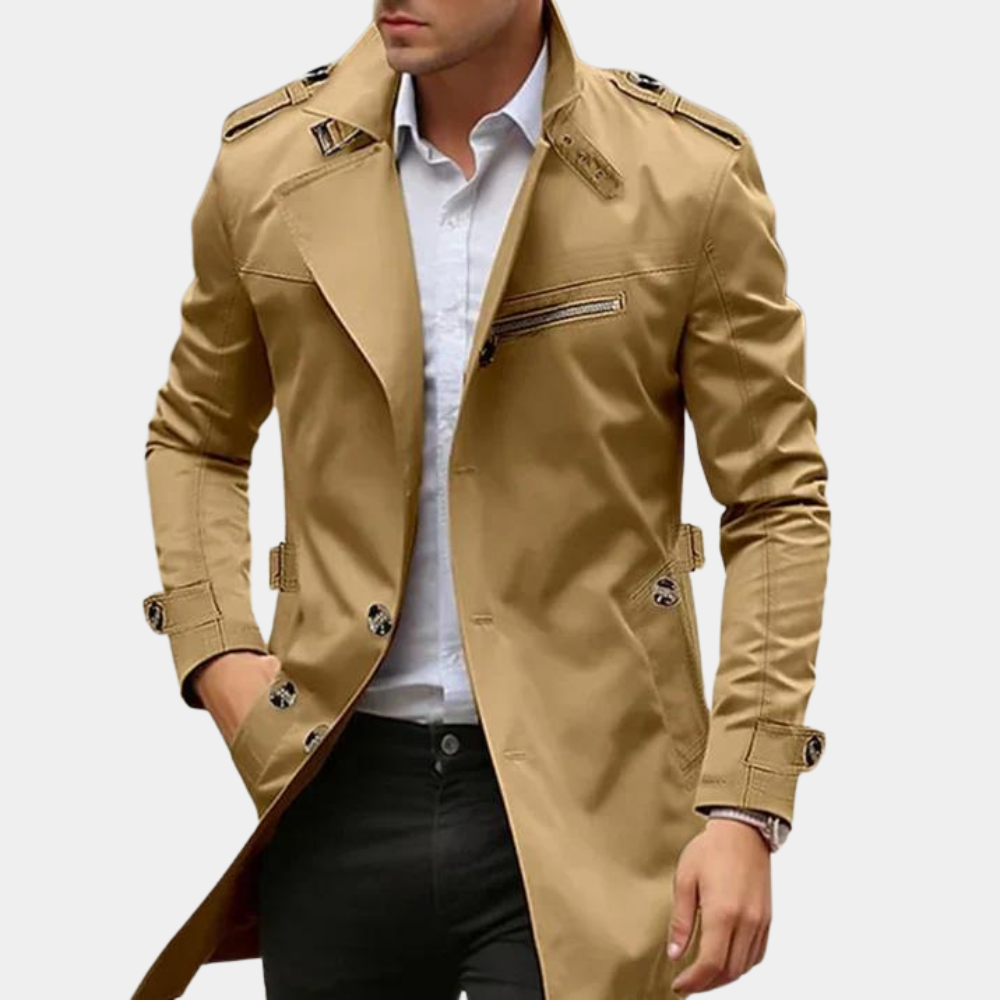 Heren Trenchcoat Stijlvol voor Lente 1