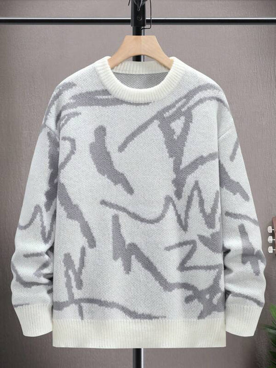 Heren Trui Casual Met Grafisch Patroon Ronde Hals 1