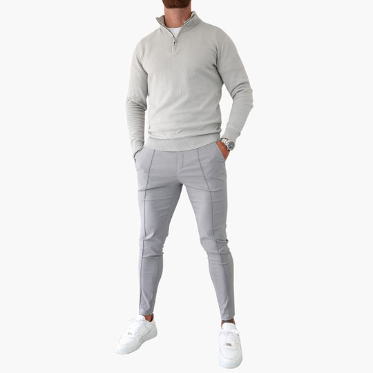 Heren Trui Halve Rits Casual Ademend en Comfortabel 2