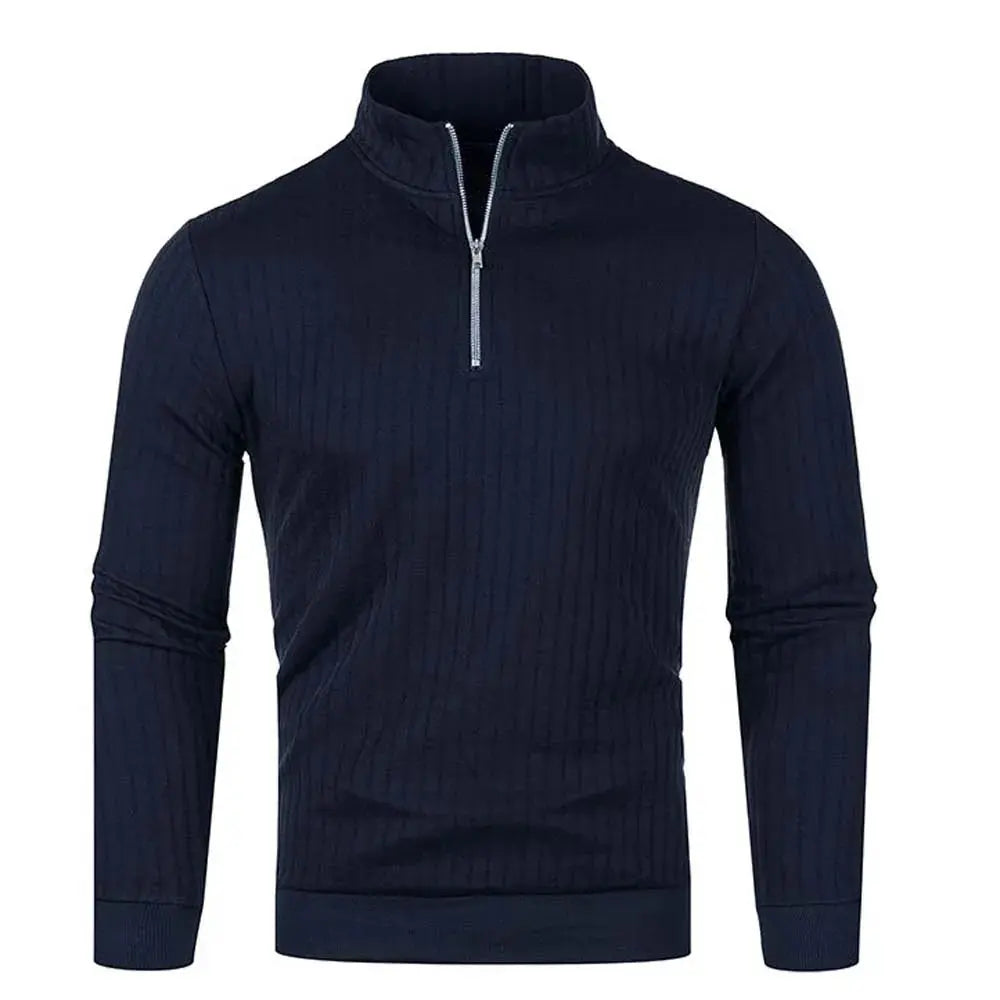 Heren Trui met Halve Blixtluiting Casual en Trendy 0
