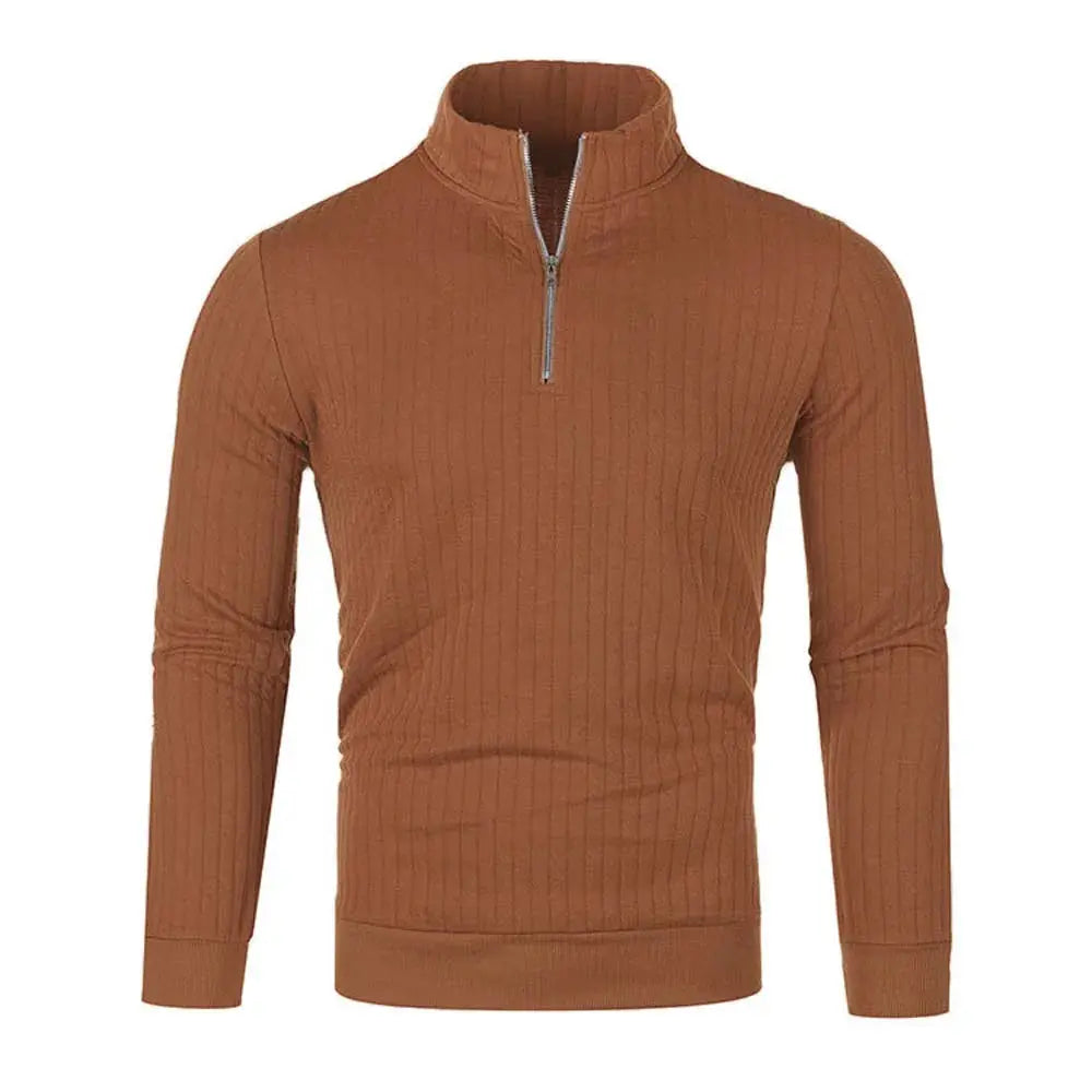 Heren Trui met Halve Blixtluiting Casual en Trendy 4
