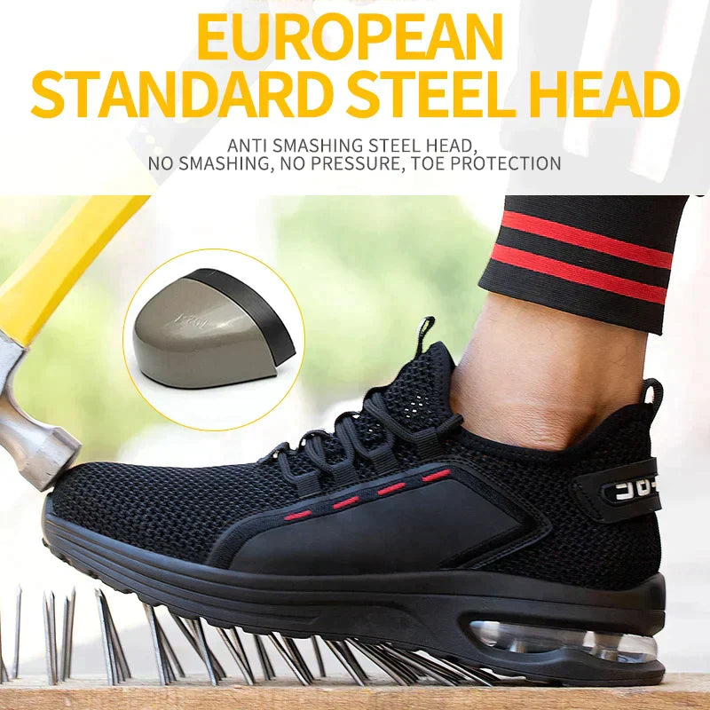 Heren Veiligheidsschoenen S3 Ademend Ontwerp met Stalen Neus 3