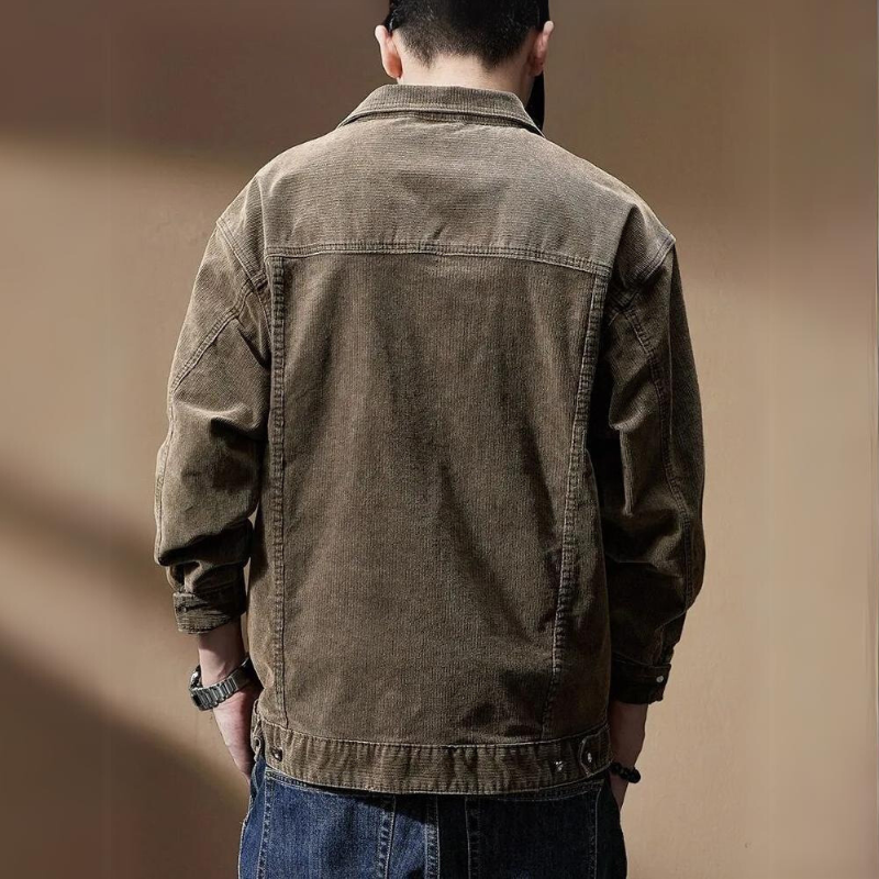 Heren Winterjas Corduroy Katoen Polyester 1