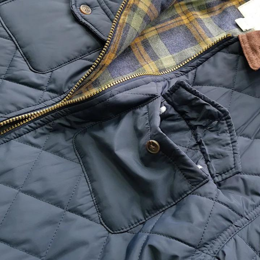 Heren Winterjas Lichtgewicht Gewatteerd Met Verfijnde Kraag 6