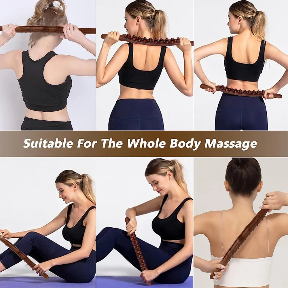 Houten Gua Sha Massagestok voor Ontspanning 1
