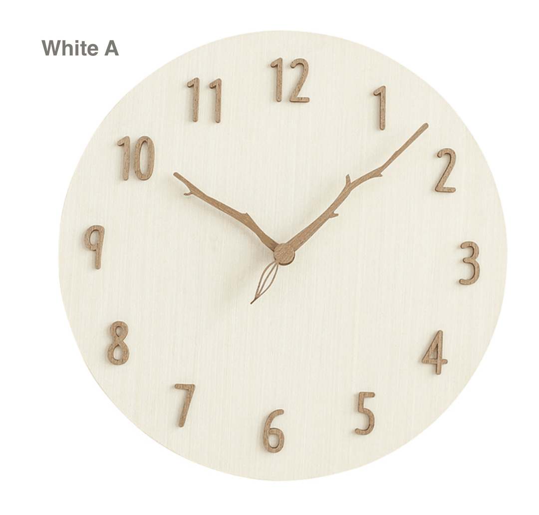 Houten Wandklok Creatief Ontwerp 0