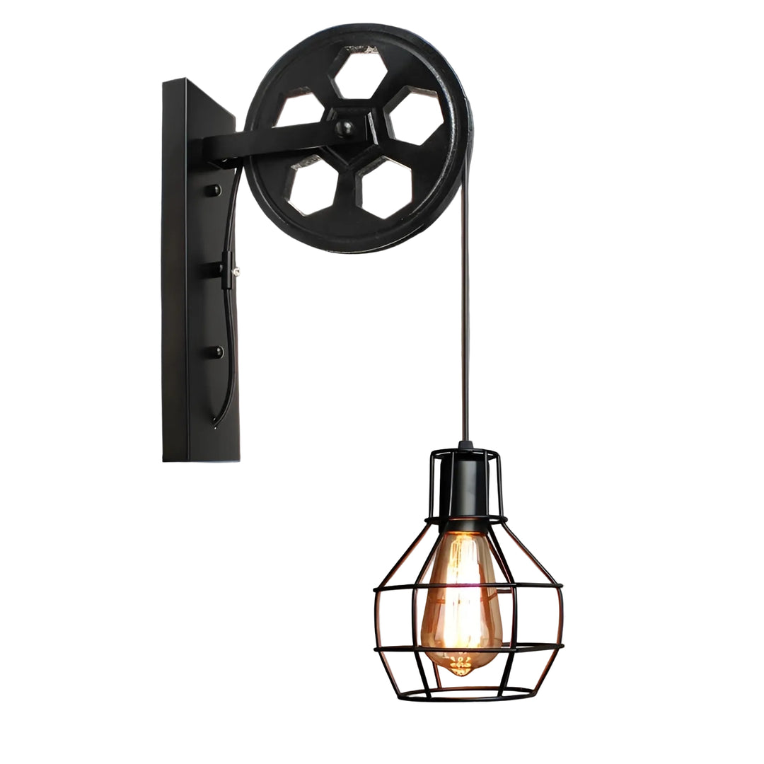 Industriële Wandlamp LED Vintage Stijl voor Binnen - Muurlamp met Robuust Ontwerp 0