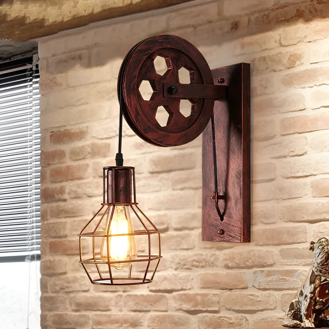 Industriële Wandlamp LED Vintage Stijl voor Binnen - Muurlamp met Robuust Ontwerp 6