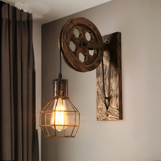 Industriële Wandlamp LED Vintage Stijl voor Binnen - Muurlamp met Robuust Ontwerp 8