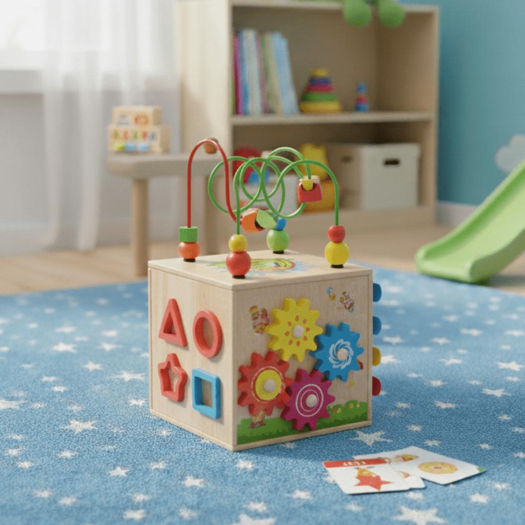 Interactieve Montessorikubus voor Peuters 8-in-1 0