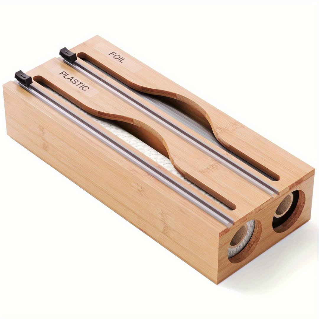Keukenfolie Dispenser met Snijmes en Dubbele Gleuf 1
