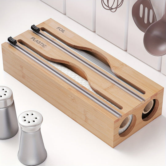Keukenfolie Dispenser met Snijmes en Dubbele Gleuf 2