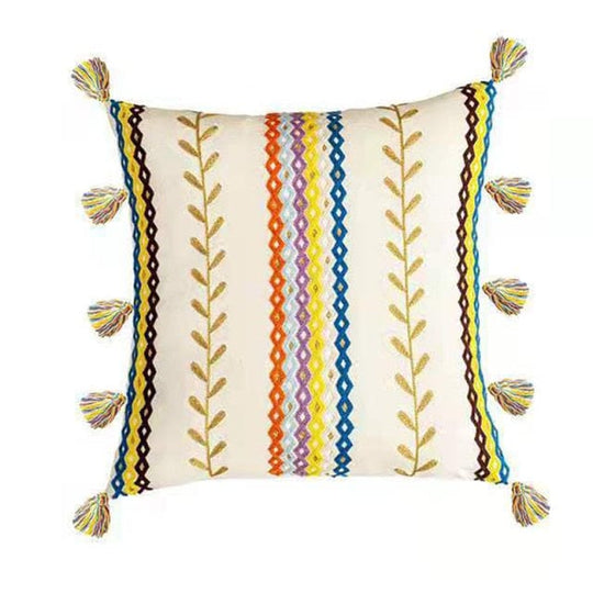 Kussensloop 40x60 Boho-Textuur met Franjes voor Decoratieve Interieurs 0