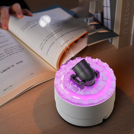 Luchtbevochtiger en Aroma Diffuser met Nachtlampje en Lava Effect 3