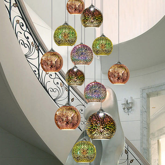 Moderne Hanglamp 3D Vuurwerk Design voor Eettafel en Woonkamer 7