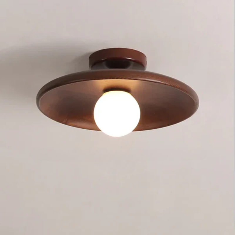 Moderne Houten Plafondlamp Bal 10