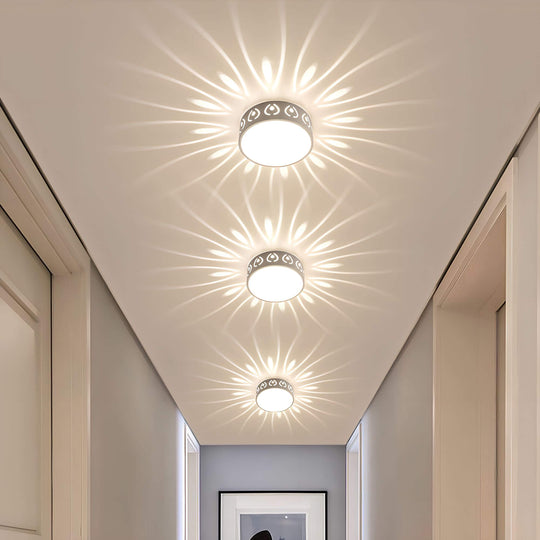 Moderne LED Plafondlamp voor Entree en Balkon 0