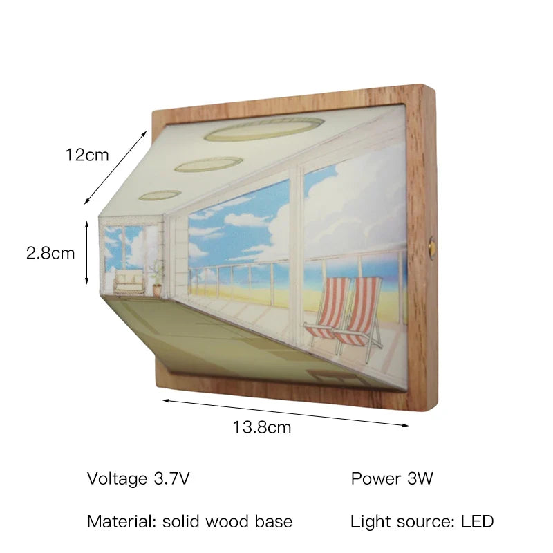 Moderne LED Verlichting Muurkunst Lamp voor Thuisdecoratie 6