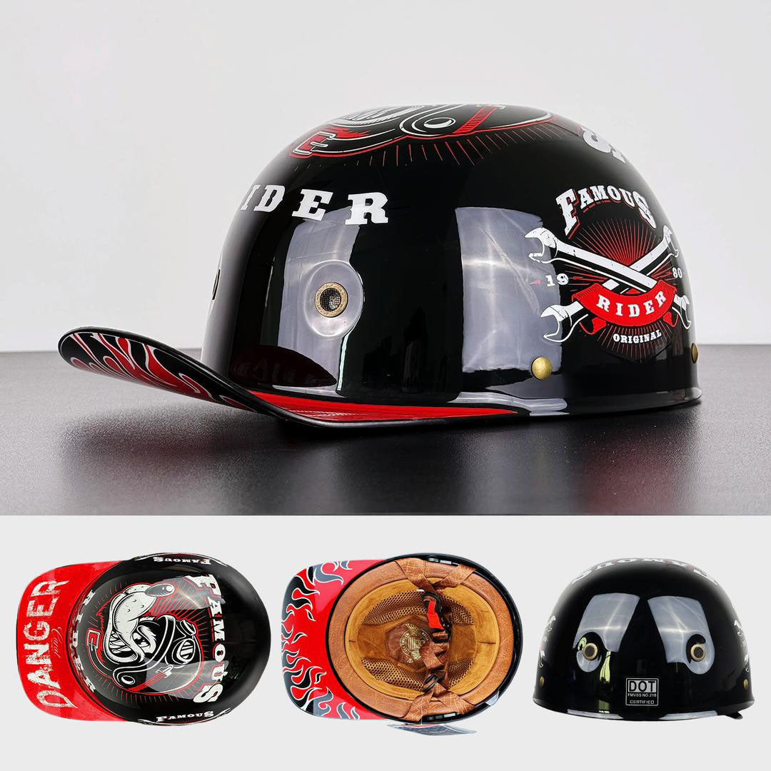 Motorhelm Baseballpet Look Stijlvol 7