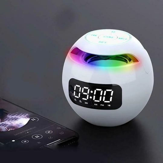 Multifunctionele Bluetooth Luidsprekerklok Met LED Nachtlampje 2