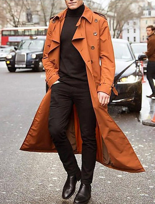 Heren Trenchcoat Casual Stijl