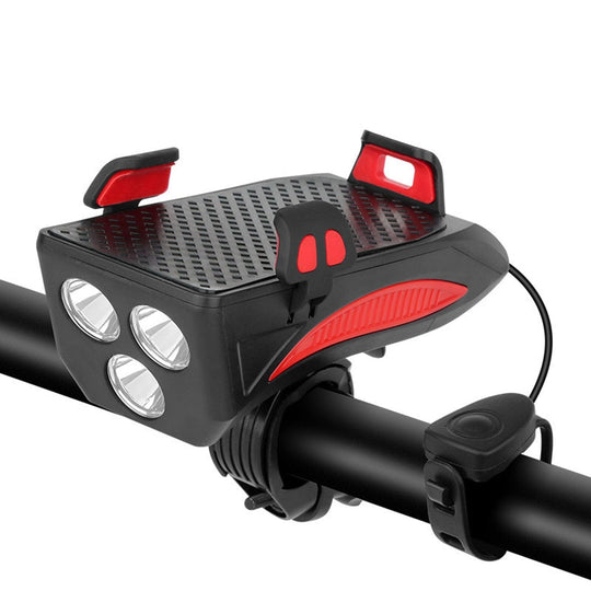 Oplaadbare Fietslamp met Telefoonhouder en Claxon voor Veilig Fietsen 3