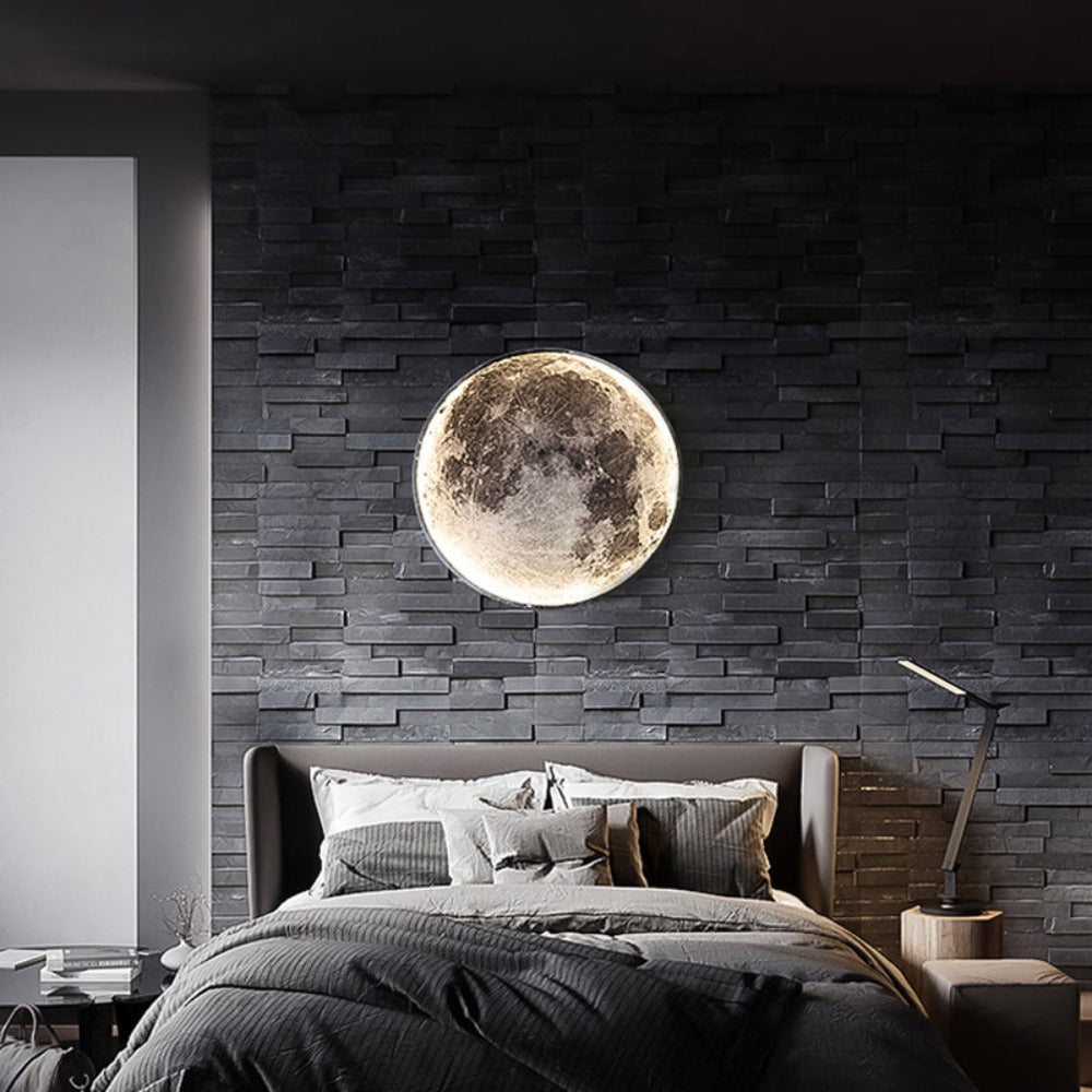 Plafond- of Wandlamp 3D Maan of Aarde 9
